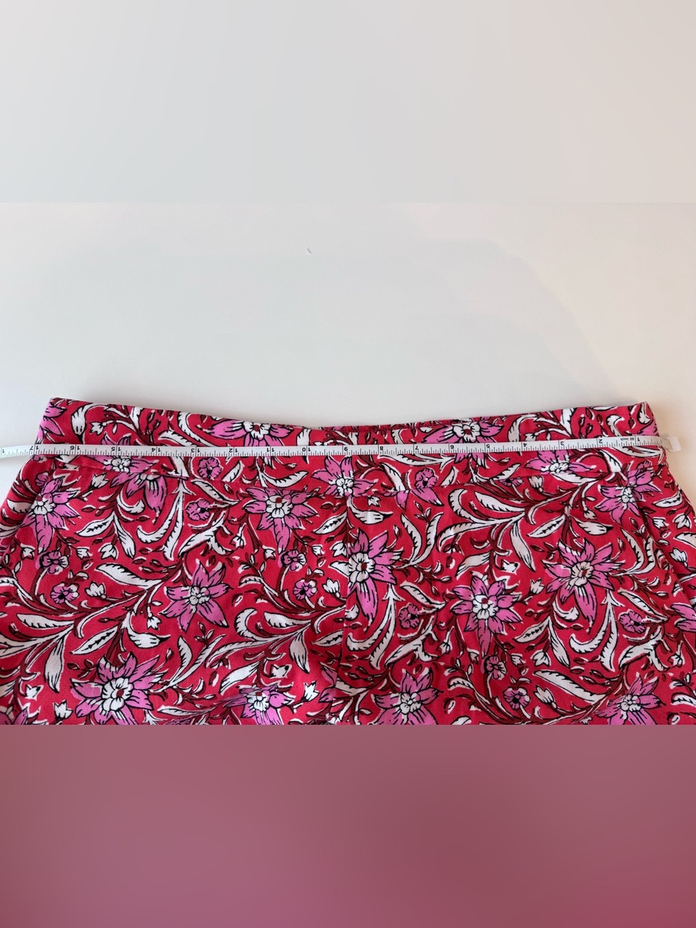 LOFT Pink Floral Wide Leg Pants, Large - Picture 7 of 7